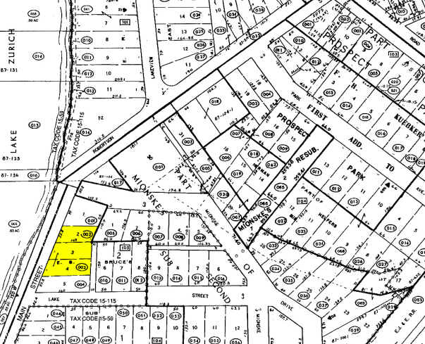 173 W Main St, Lake Zurich, IL à vendre - Plan cadastral - Image 3 de 4