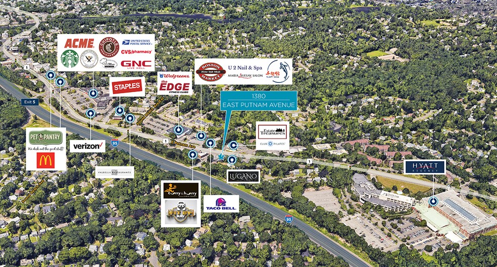 1380 E Putnam Ave, Old Greenwich, CT à vendre - Aérien - Image 3 de 3