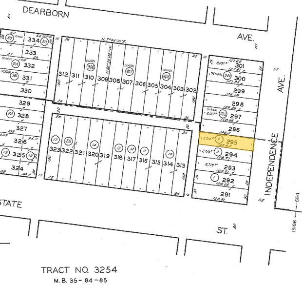 3261 Independence Ave, South Gate, CA à vendre - Plan cadastral - Image 2 de 3
