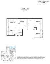 520 E Wilson Ave, Glendale, CA à louer Plan d  tage- Image 1 de 1