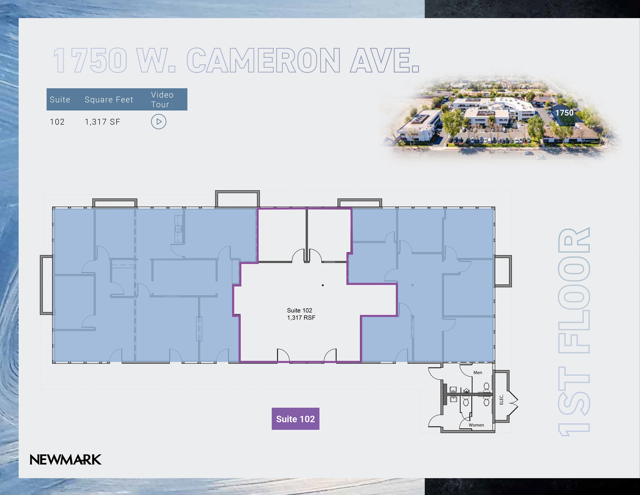 1710 W Cameron Ave, West Covina, CA à louer Plan d’étage- Image 1 de 2