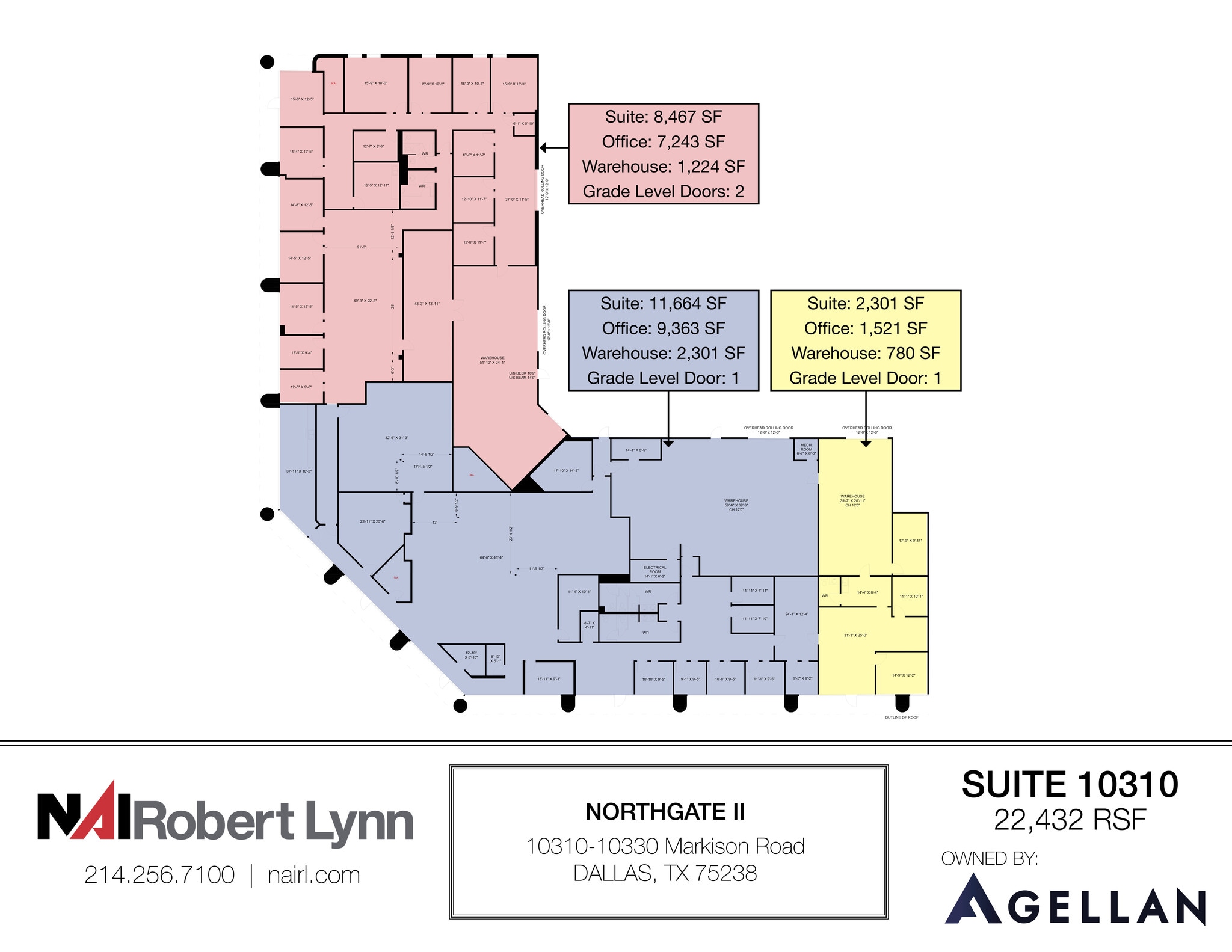 10410-10420 Miller Rd, Dallas, TX for lease Floor Plan- Image 1 of 5