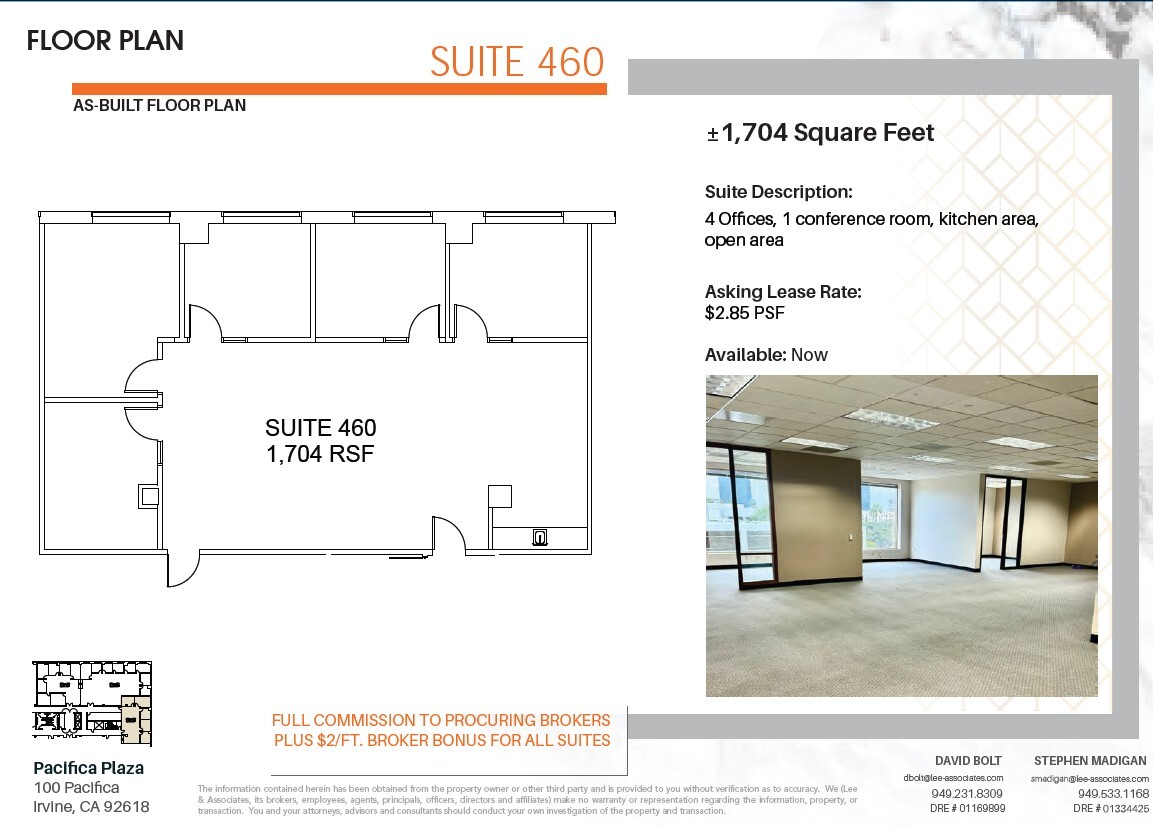 100 Pacifica, Irvine, CA for lease Floor Plan- Image 1 of 1