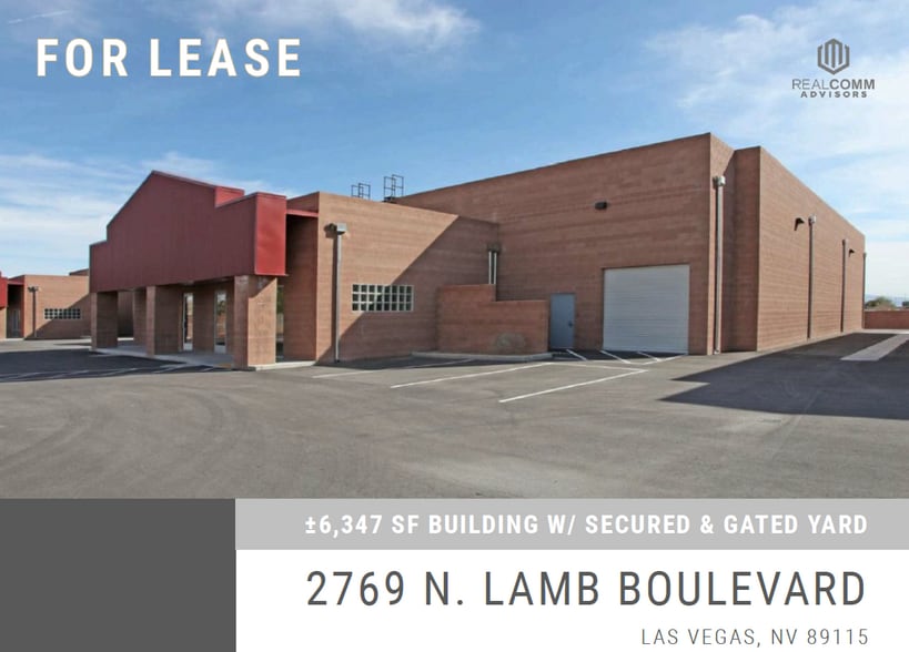 2769 N Lamb Blvd, Las Vegas, NV à louer - Photo du bâtiment - Image 1 de 11