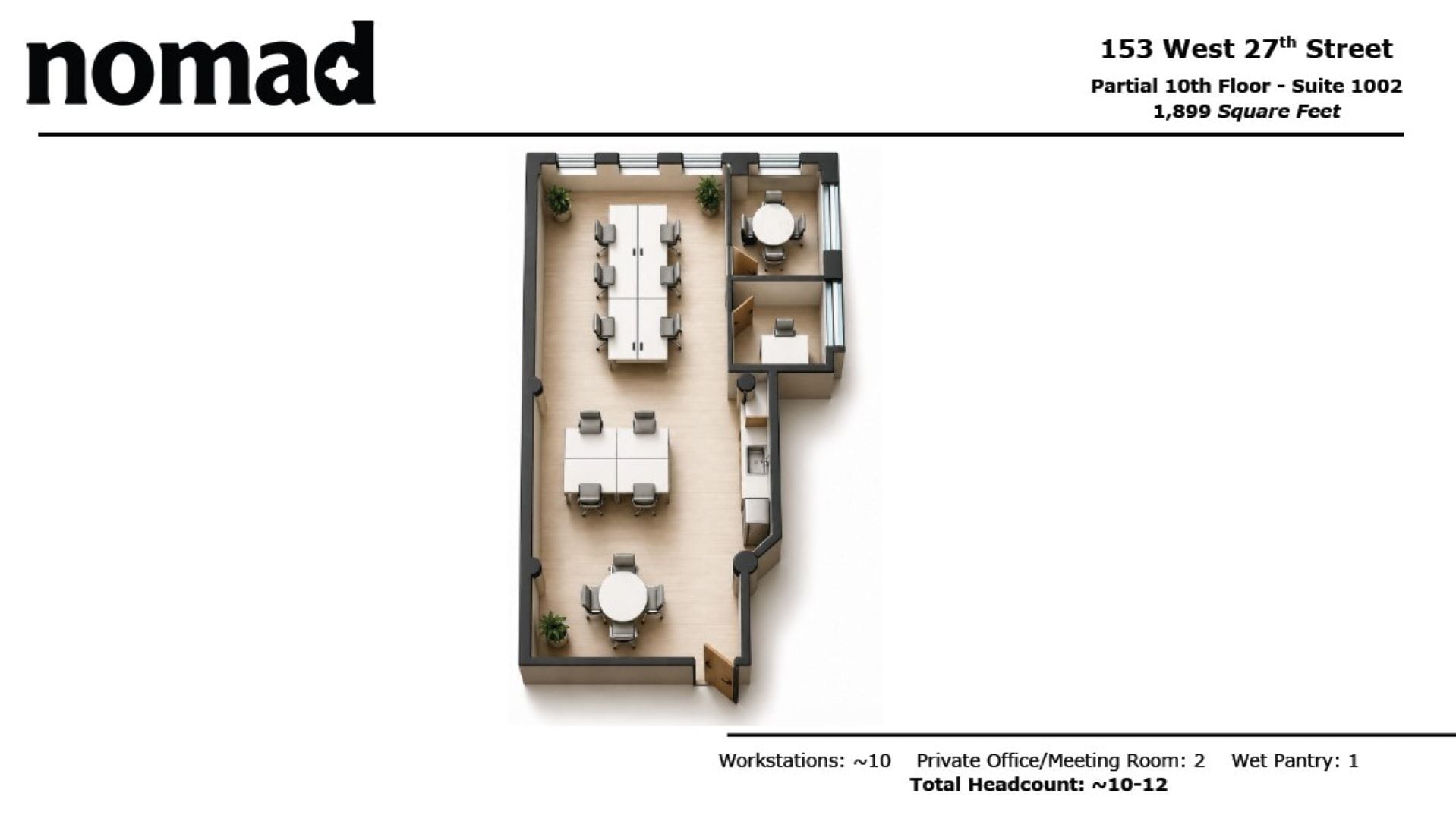 153 W 27th St, New York, NY à louer Plan d’étage- Image 1 de 6