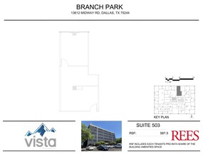 13740 Midway Rd, Farmers Branch, TX à louer Plan de site- Image 1 de 1