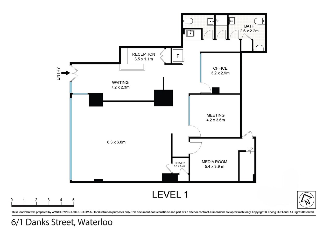 1 Danks St, Waterloo, NSW 2017 - Unit 6 -  - Floor Plan - Image 1 of 5
