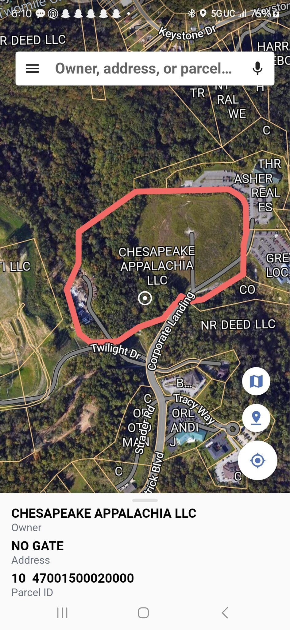 Deitrick Blvd, Charleston, WV à vendre Plan cadastral- Image 1 de 5