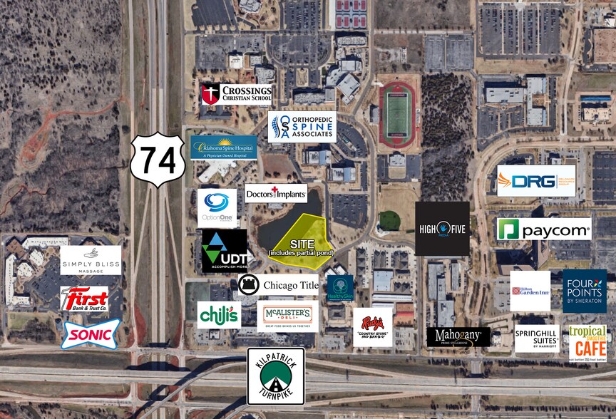 13925 Parkway Commons Dr, Oklahoma City, OK à vendre - Photo du bâtiment - Image 2 de 2