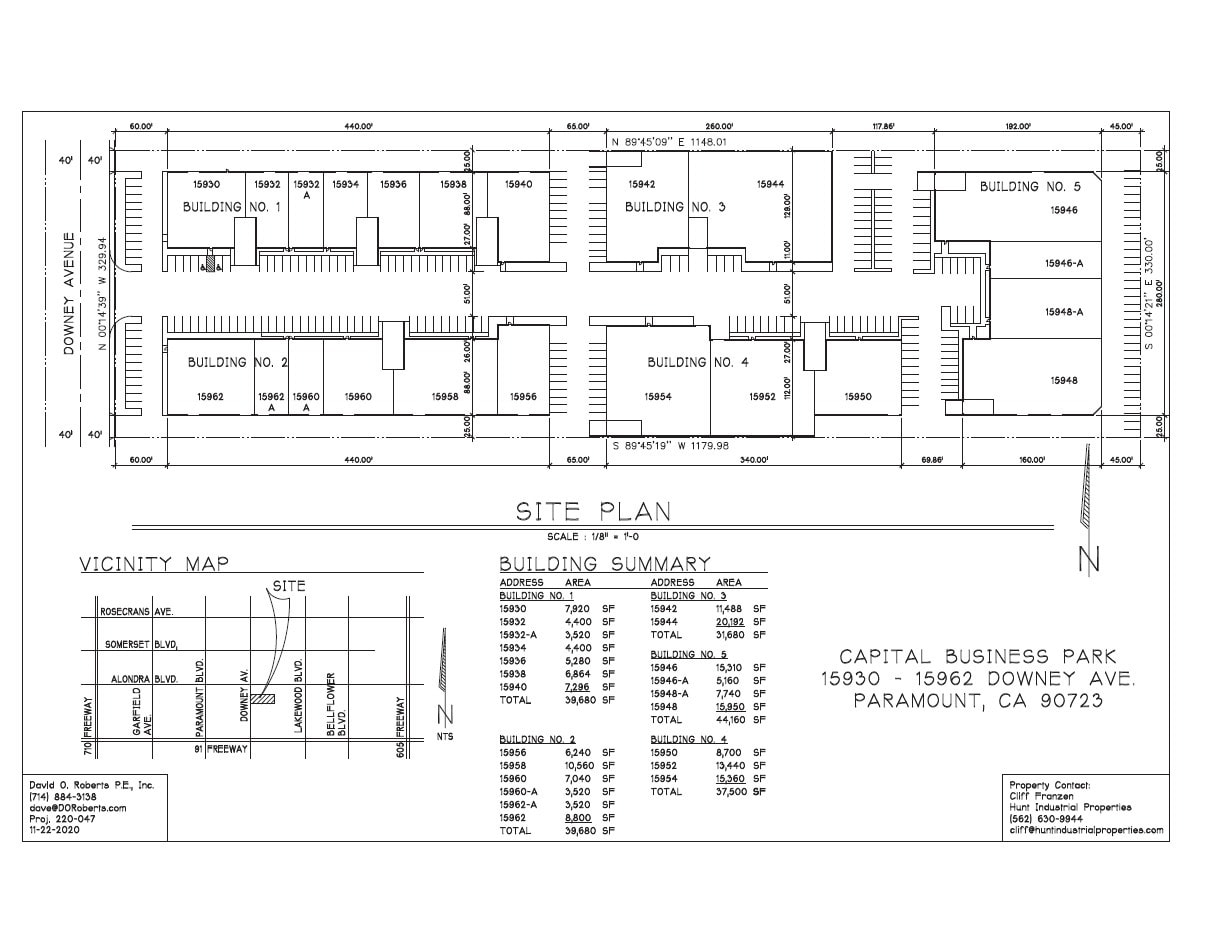 15930-15962 Downey Ave, Paramount, CA for lease Site Plan- Image 1 of 1
