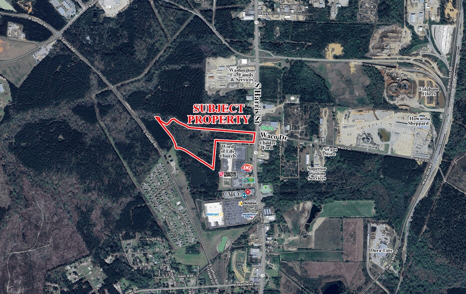 South Harris Street St, Sandersville, GA for sale - Aerial - Image 2 of 2