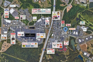 7731 Gateway Ln NW, Concord, NC - AERIAL  map view