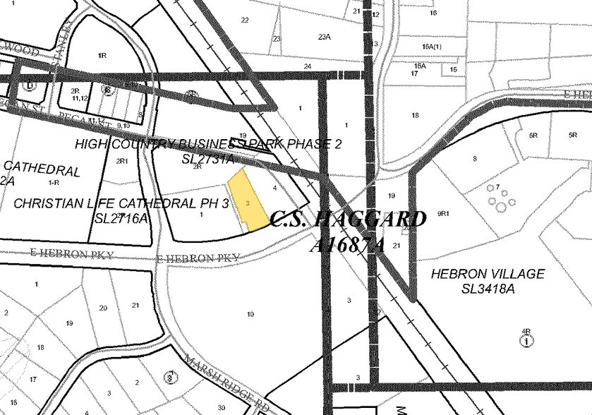 E Hebron Pky, Carrollton, TX à vendre - Plan cadastral - Image 3 de 4