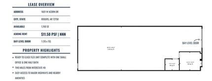 1601 Acorn Dr, Rogers, AR for lease Interior Photo- Image 1 of 5