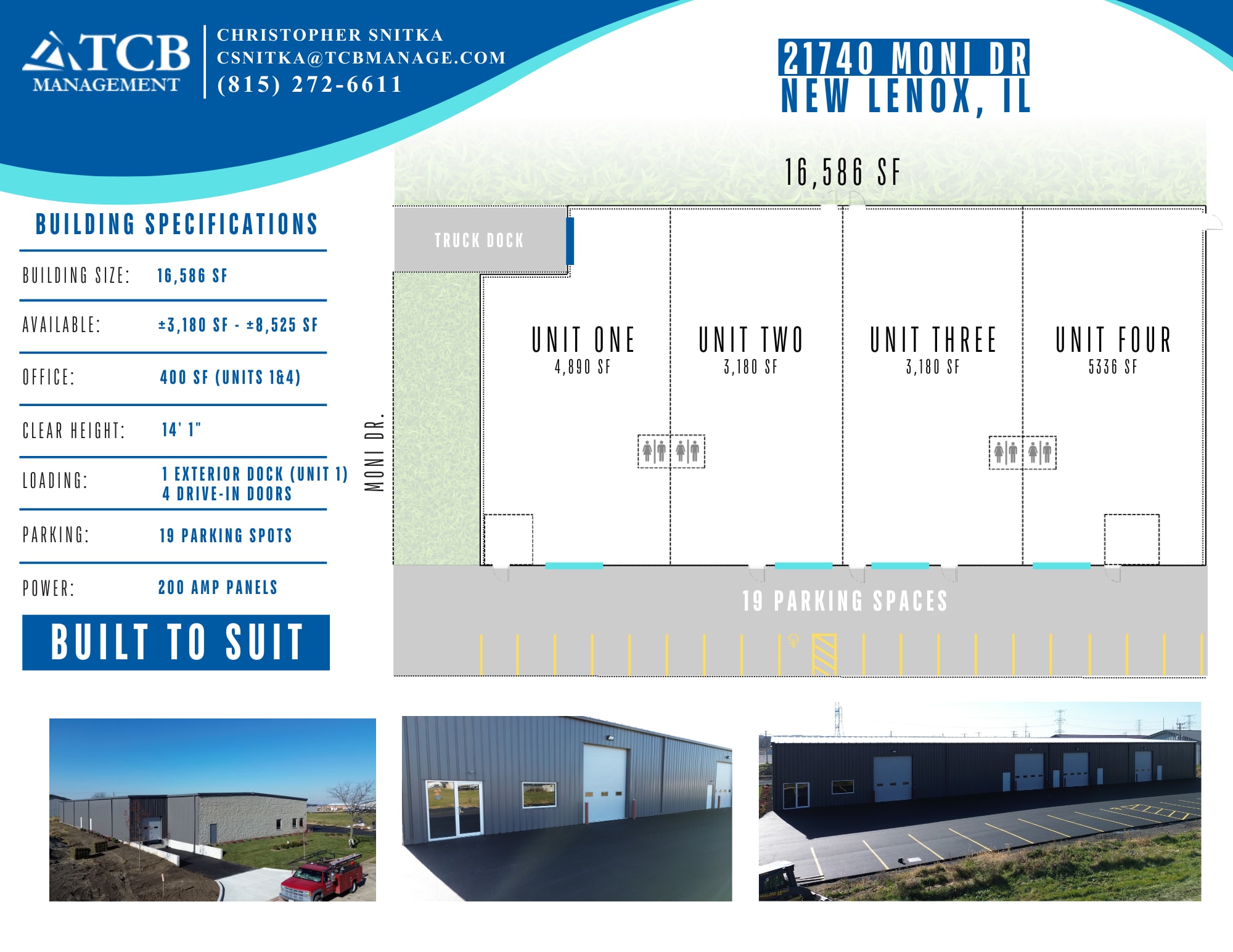 21740 S Moni Dr, New Lenox, IL for lease Floor Plan- Image 1 of 2