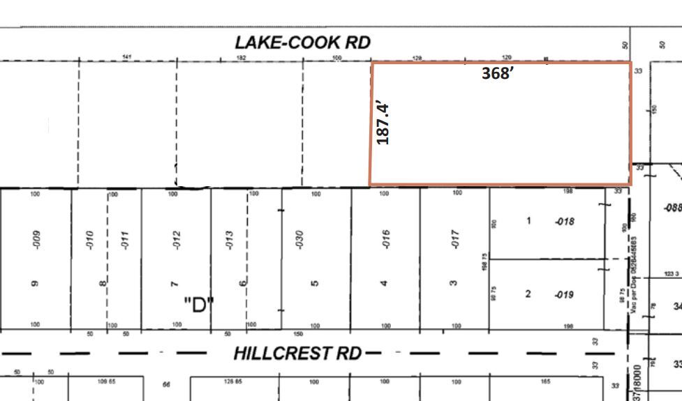 623 W Lake Cook Rd, Palatine, IL à vendre - Plan cadastral - Image 2 de 2