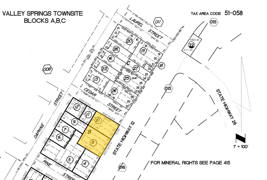 78 E Highway 12, Valley Springs, CA à vendre - Plan cadastral - Image 2 de 13