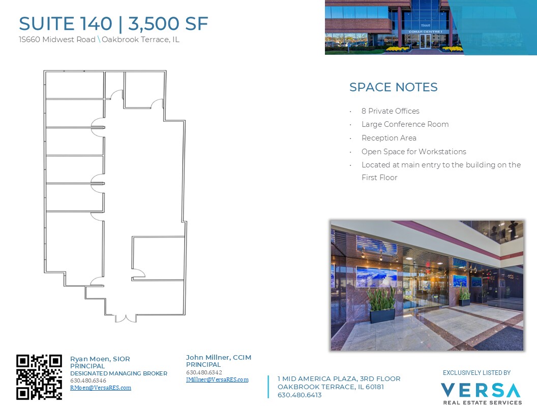 1S660 Midwest Rd, Oakbrook Terrace, IL for lease Floor Plan- Image 1 of 2