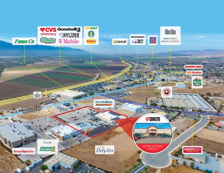 Tractor Supply, Soledad, CA for sale - Building Photo - Image 2 of 9