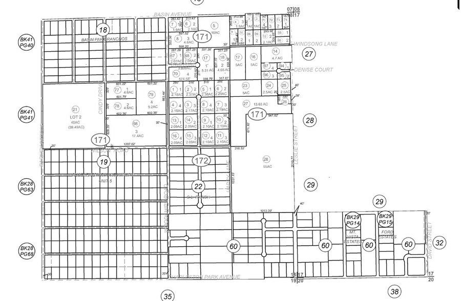 160 S Leslie, Pahrump, NV à vendre - Plan cadastral - Image 1 de 5