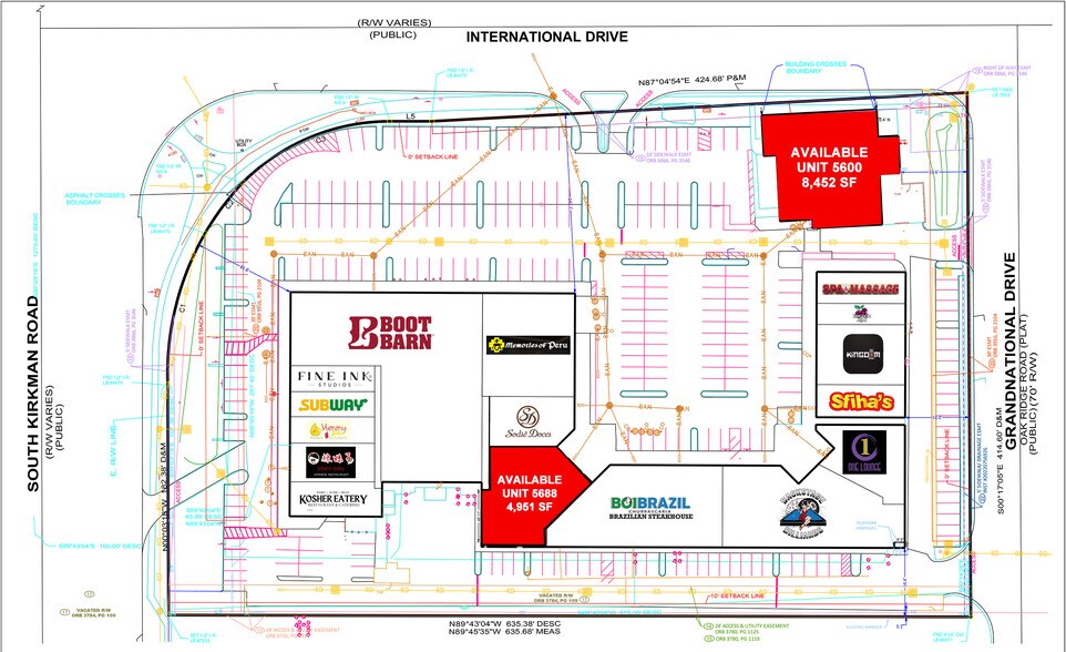5600-5752 International Dr, Orlando, FL à louer - Plan de site - Image 2 de 14