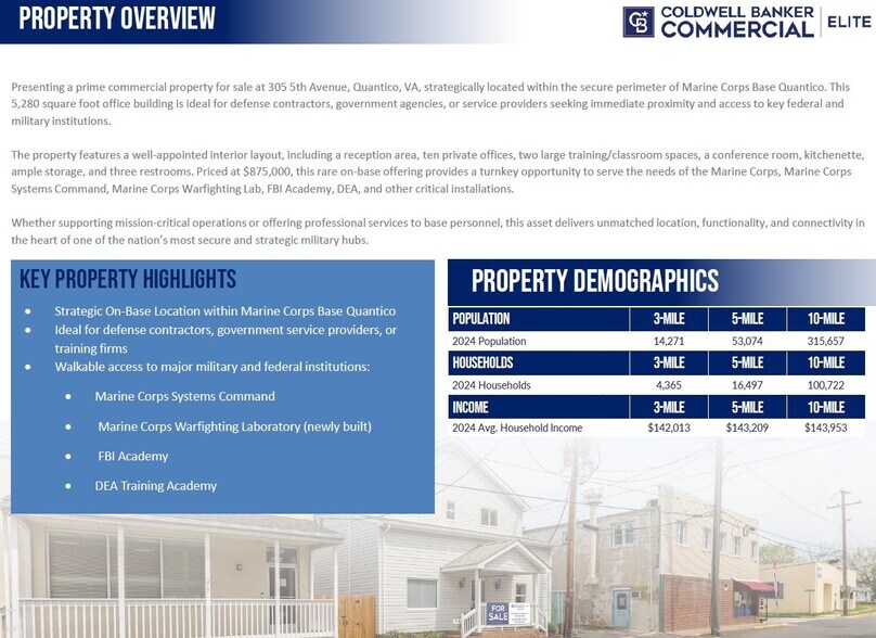 305 5th Ave, Quantico, VA à vendre - Photo du bâtiment - Image 2 de 8