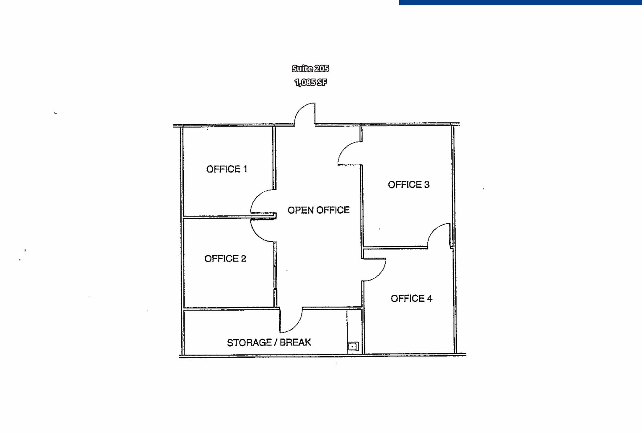 4800 Stockdale Hwy, Bakersfield, CA à louer Plan d’étage- Image 1 de 1