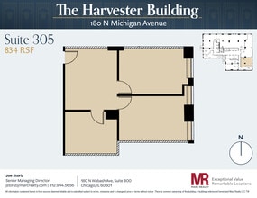 180 N Michigan Ave, Chicago, IL à louer Plan d’étage- Image 1 de 5