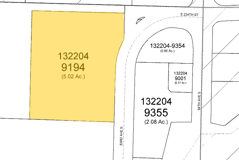 22415-22437 76th Ave S, Kent, WA à louer - Plan cadastral - Image 3 de 7