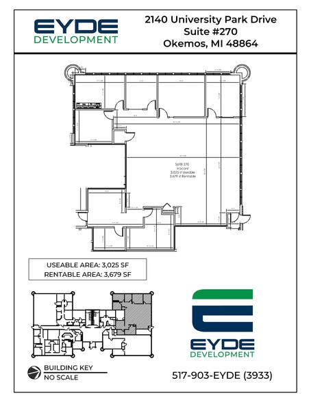 2140 University Park Dr, Okemos, MI à louer - Plan de site - Image 2 de 2