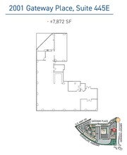 2001 Gateway Pl, San Jose, CA à louer Plan d’étage- Image 1 de 1