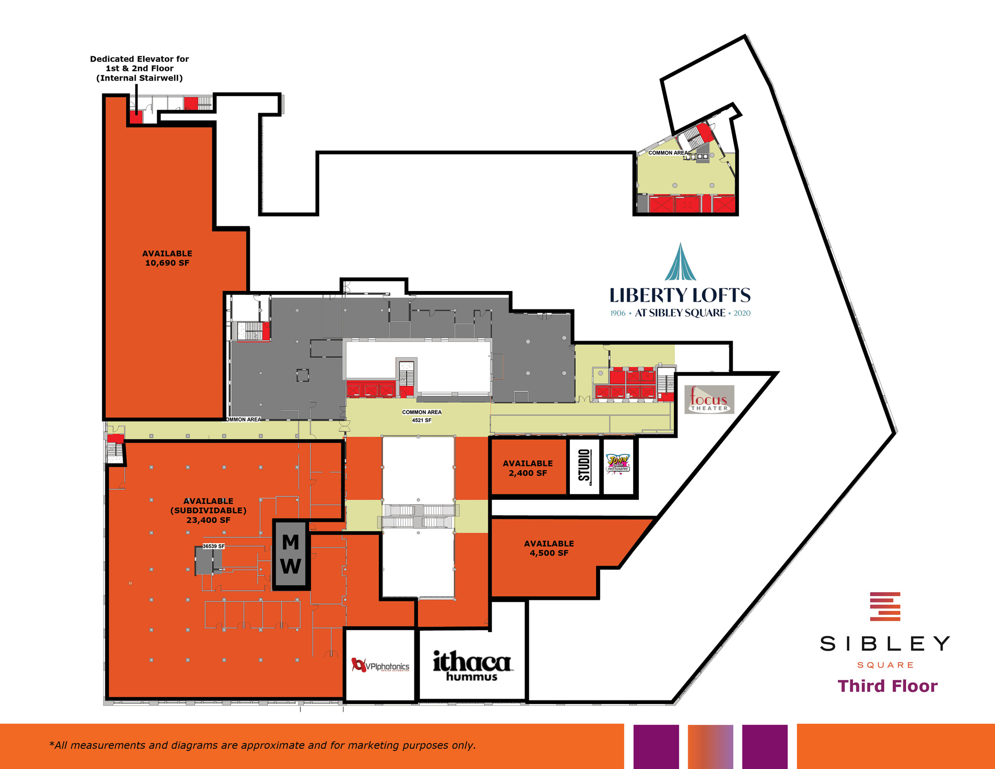 25 Franklin St, Rochester, NY for lease Floor Plan- Image 1 of 3