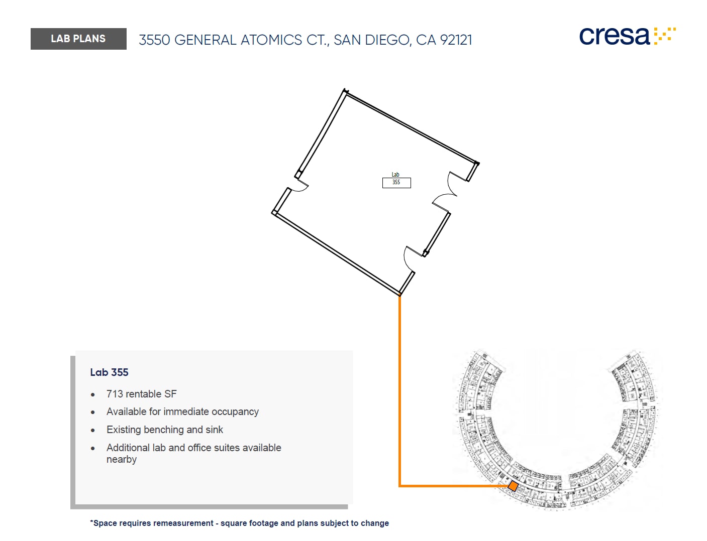 3550 General Atomics Ct, San Diego, CA à louer Plan d’étage- Image 1 de 1