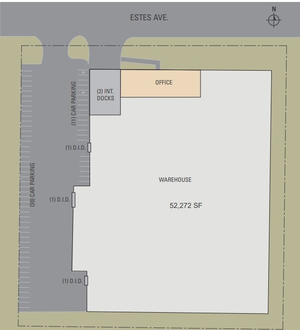 1201 Estes Ave, Elk Grove Village, IL for lease Floor Plan- Image 1 of 1