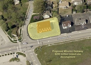 5000 Johnson Dr, Mission, KS - aerial  map view