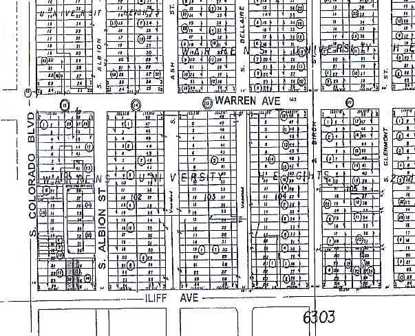 4025-4045 E Iliff Ave, Denver, CO for sale - Plat Map - Image 3 of 22
