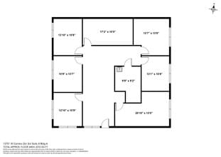 13711 W Camino Del Sol, Sun City West, AZ for lease Floor Plan- Image 1 of 14
