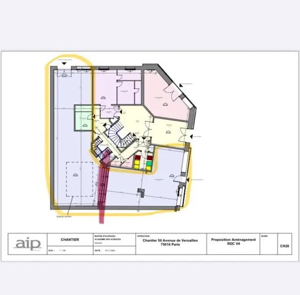 50 Avenue De Versailles, Paris à louer Plan d’étage- Image 1 de 1