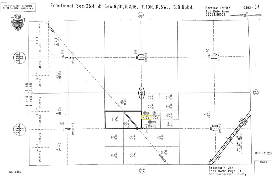 Redhill, Hinkley, CA à vendre - Plan cadastral - Image 2 de 2