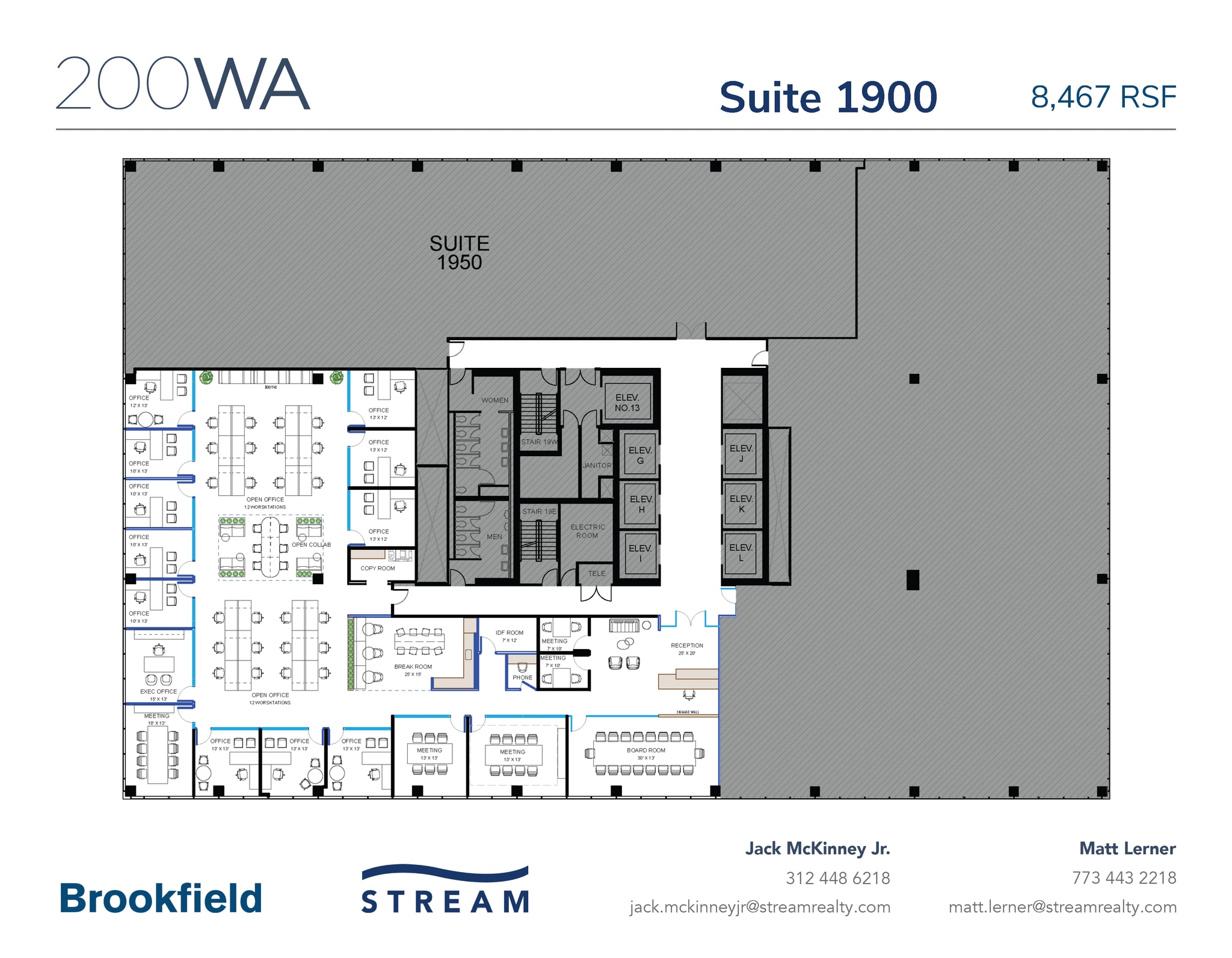 200 W Adams St, Chicago, IL for lease Floor Plan- Image 1 of 1