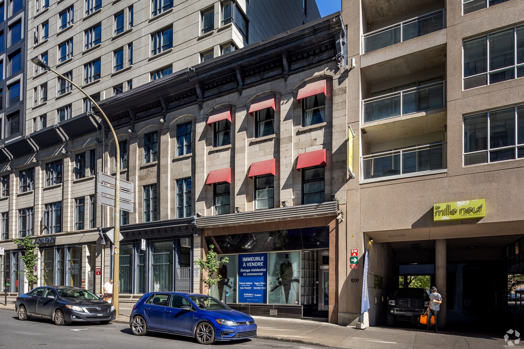 1019-1023 Rue de Bleury, Montréal, QC à vendre Photo du bâtiment- Image 1 de 1