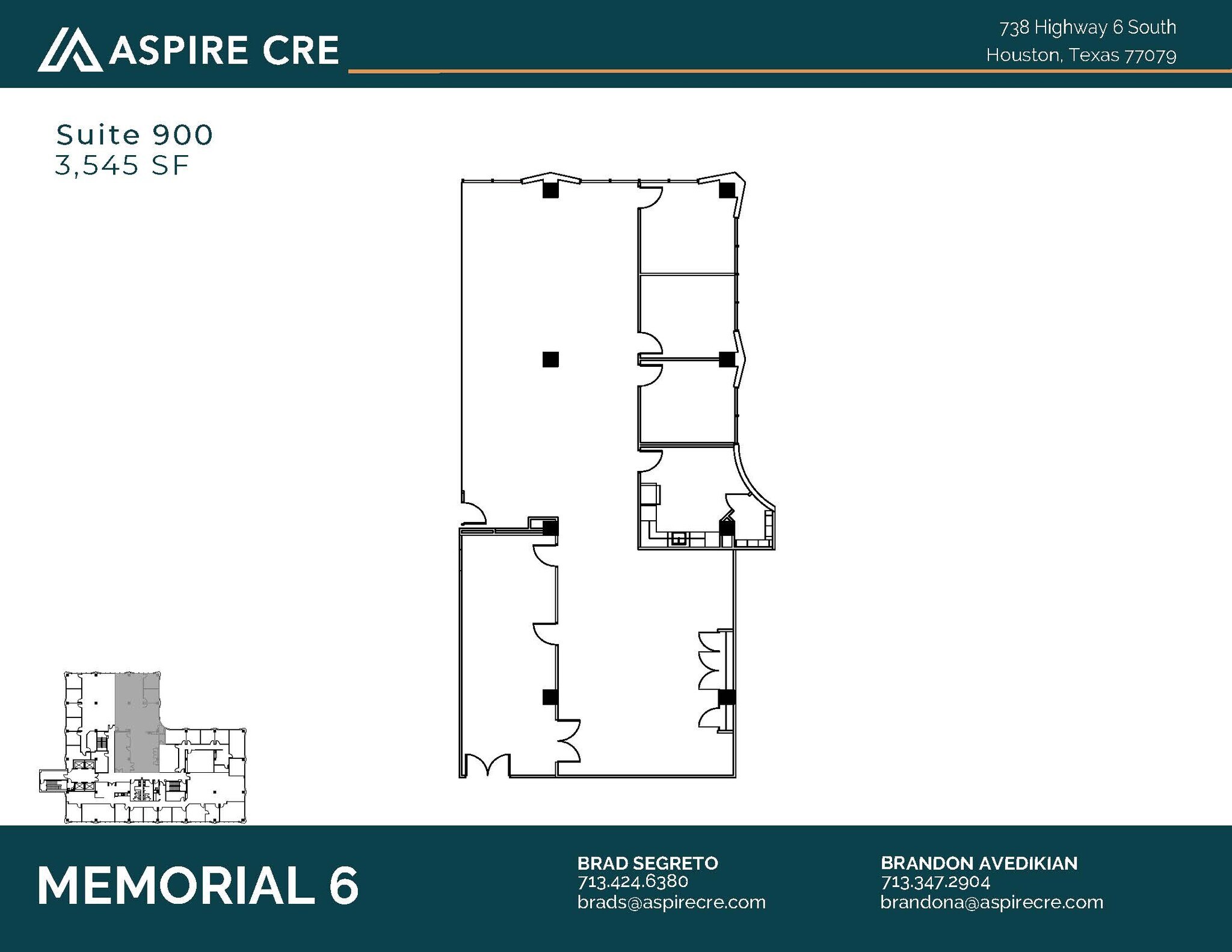 738 Highway 6 S, Houston, TX à louer Plan d’étage- Image 1 de 1