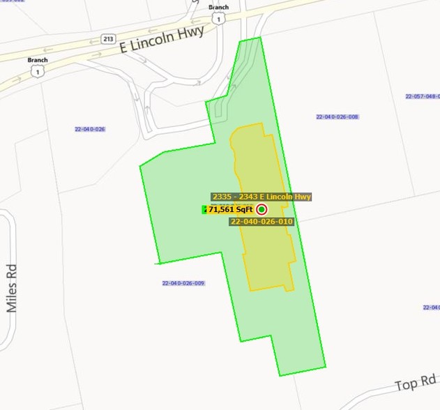 2335-2343 E Lincoln Hwy, Langhorne, PA à vendre - Plan cadastral - Image 1 de 1