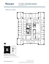 77 City Centre Dr, Mississauga, ON for lease Floor Plan- Image 1 of 1