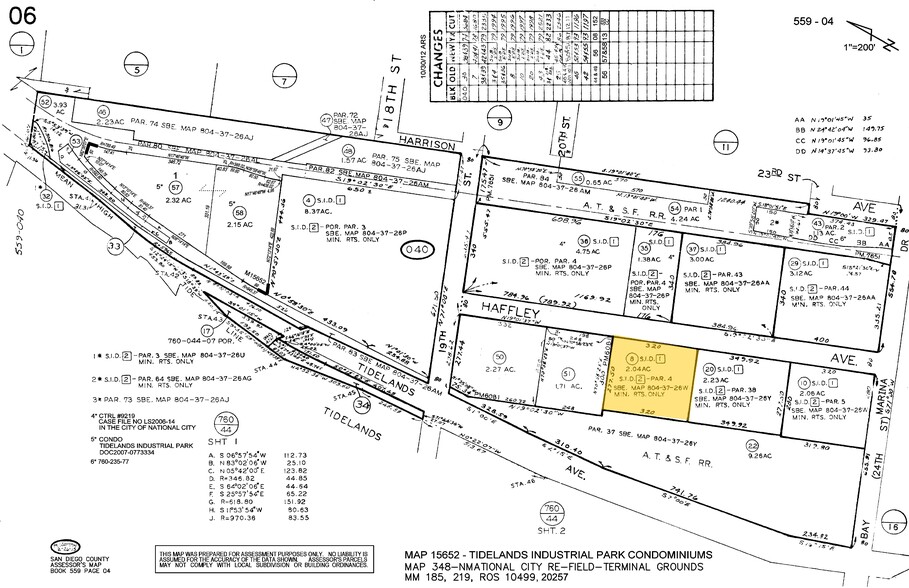 2100 Haffley Ave, National City, CA à vendre - Plan cadastral - Image 3 de 4