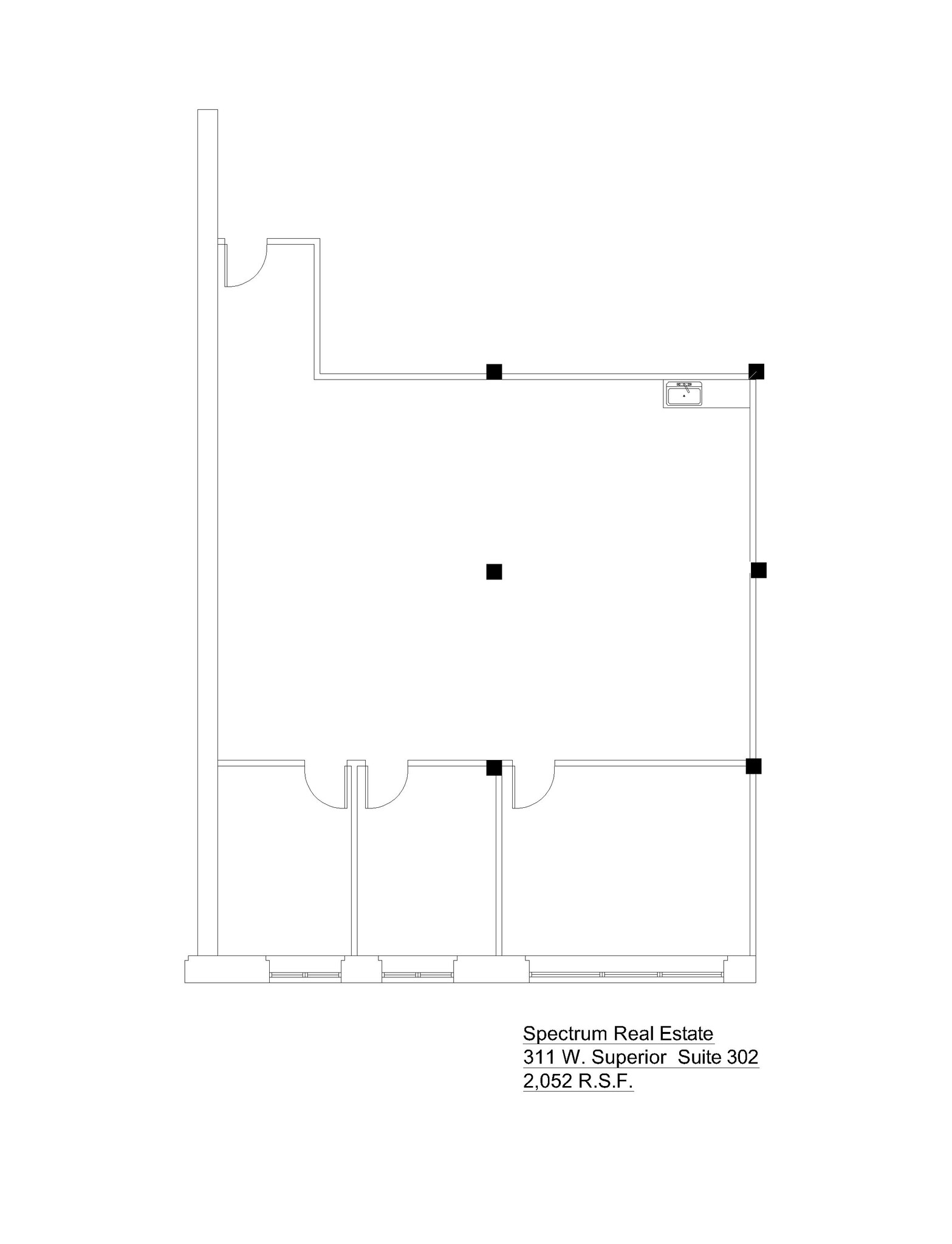 311 W Superior St, Chicago, IL à louer Plan d’étage- Image 1 de 1