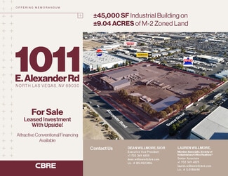 Plus de détails pour 1011 E Alexander Ave, North Las Vegas, NV - Industriel à vendre