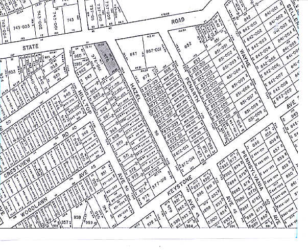 7246 Hazel Ave, Upper Darby, PA for sale - Plat Map - Image 2 of 2
