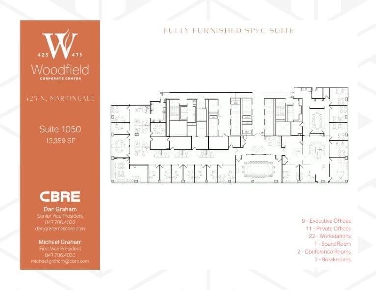 425 N Martingale Rd, Schaumburg, IL for lease Floor Plan- Image 1 of 2