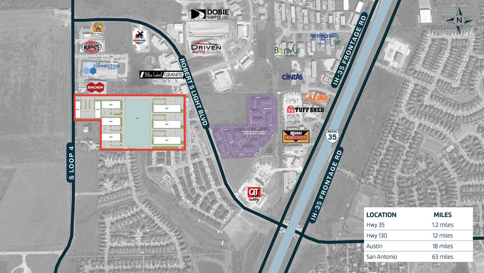 Onion Creek Trade Center portefeuille de 8 propriétés à vendre sur LoopNet.ca - Aérien - Image 3 de 4